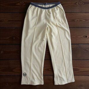 SERGIO TACCHINI Men's Vintage Butter Yellow Wide Leg Zip Pants Size XL